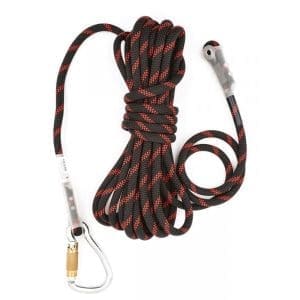 Semi Static Rope inc Fall Arrest & Auto Caribiner - 10m