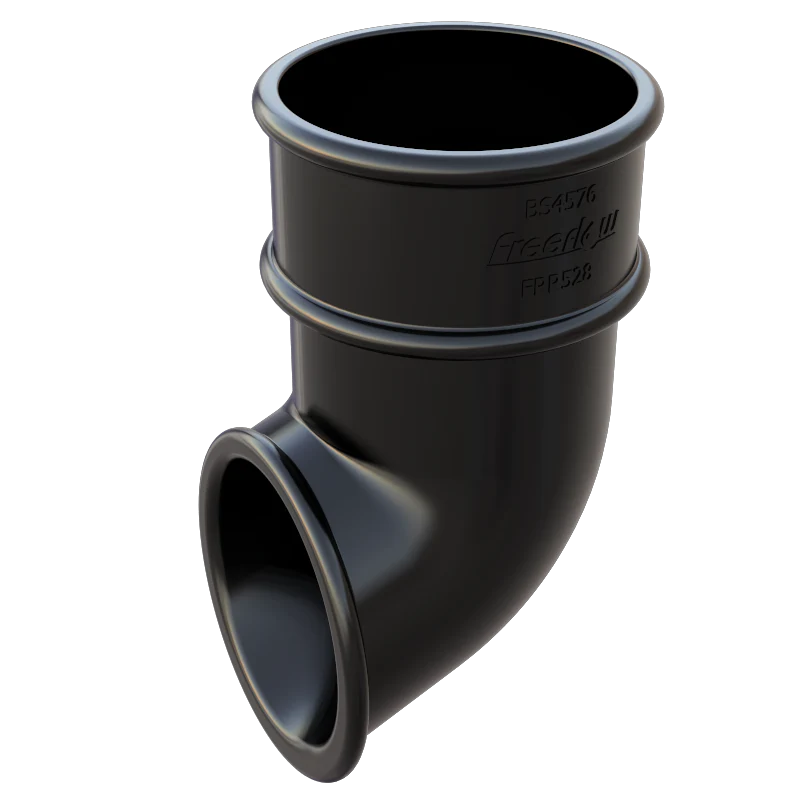 Round Downpipe Shoe - Black