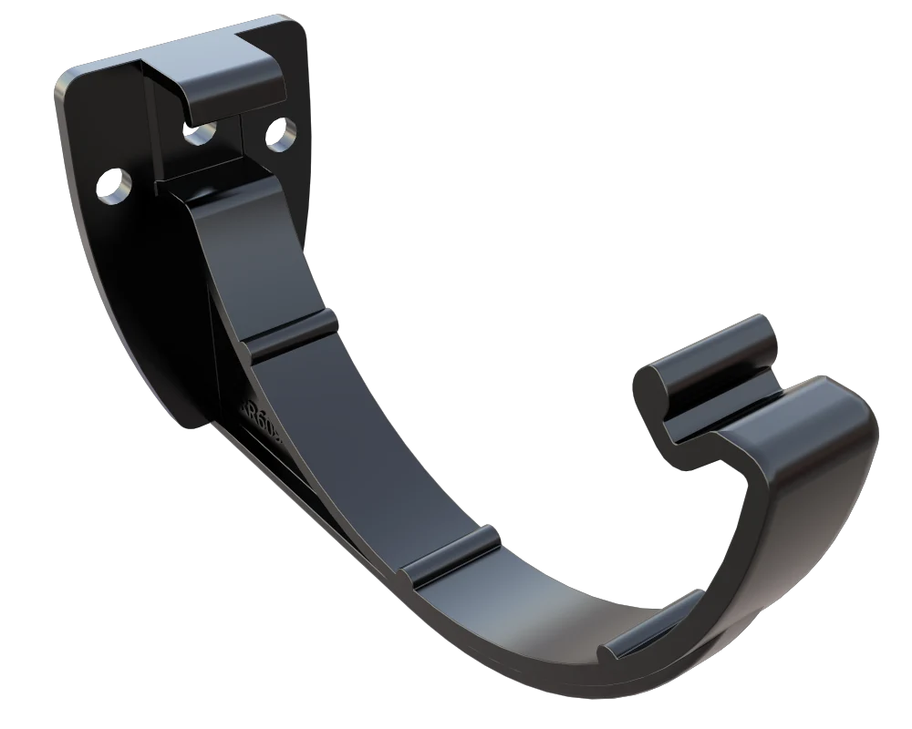 Round Fascia Bracket - Black