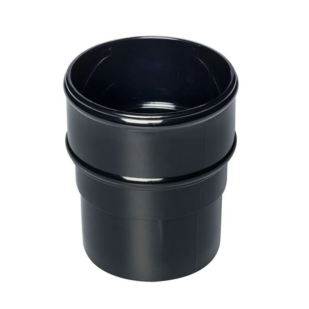 Round Pipe Socket - Black