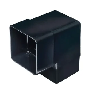 Square Gutter Offset Bend (92.5°) - Black