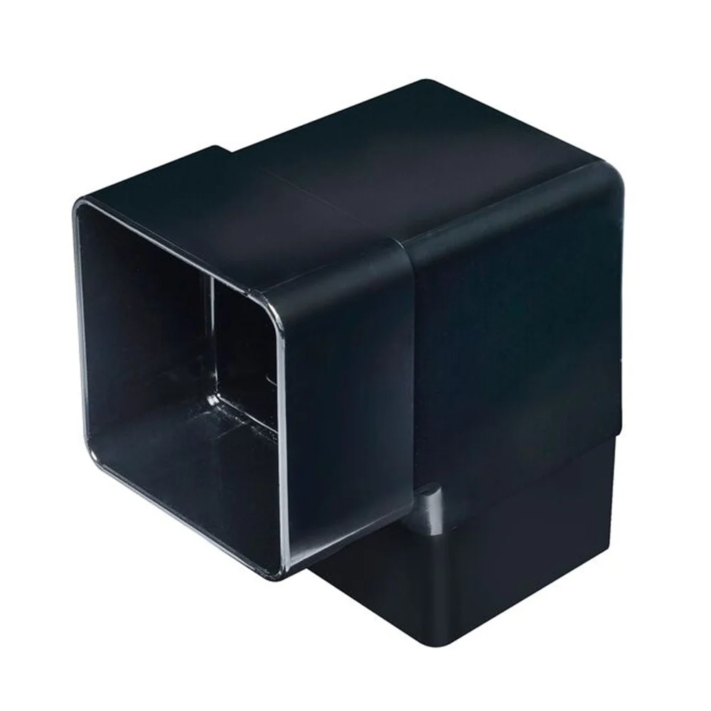 Square Gutter Offset Bend (92.5°) - Black