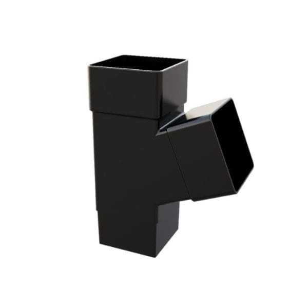 black square downpipe branch