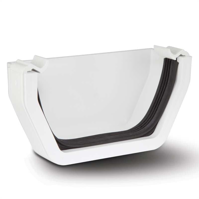 Square External Stopend - White
