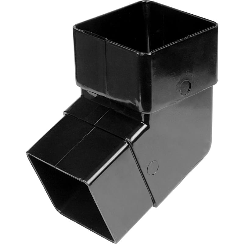Square Gutter Bend (112.5) Offset Bend - Black