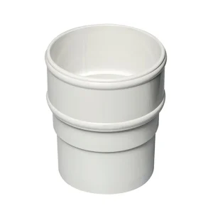White Round Downpipe Socket