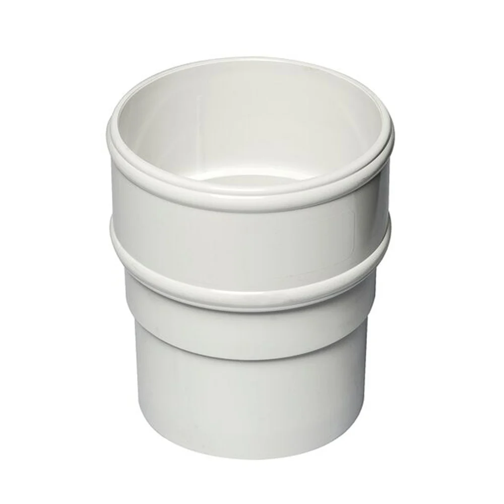 White Round Downpipe Socket